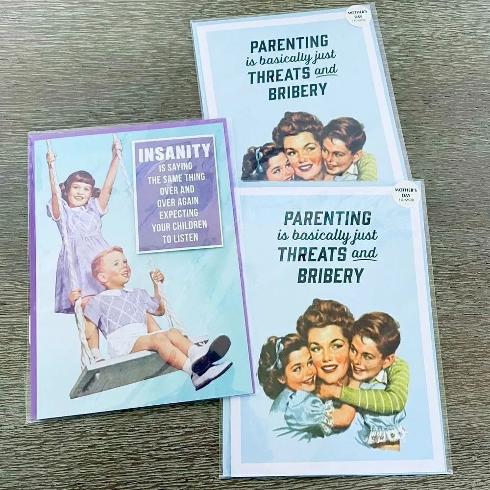 Mother’s Day 3 Funny Vintage Humor Greeting Cards